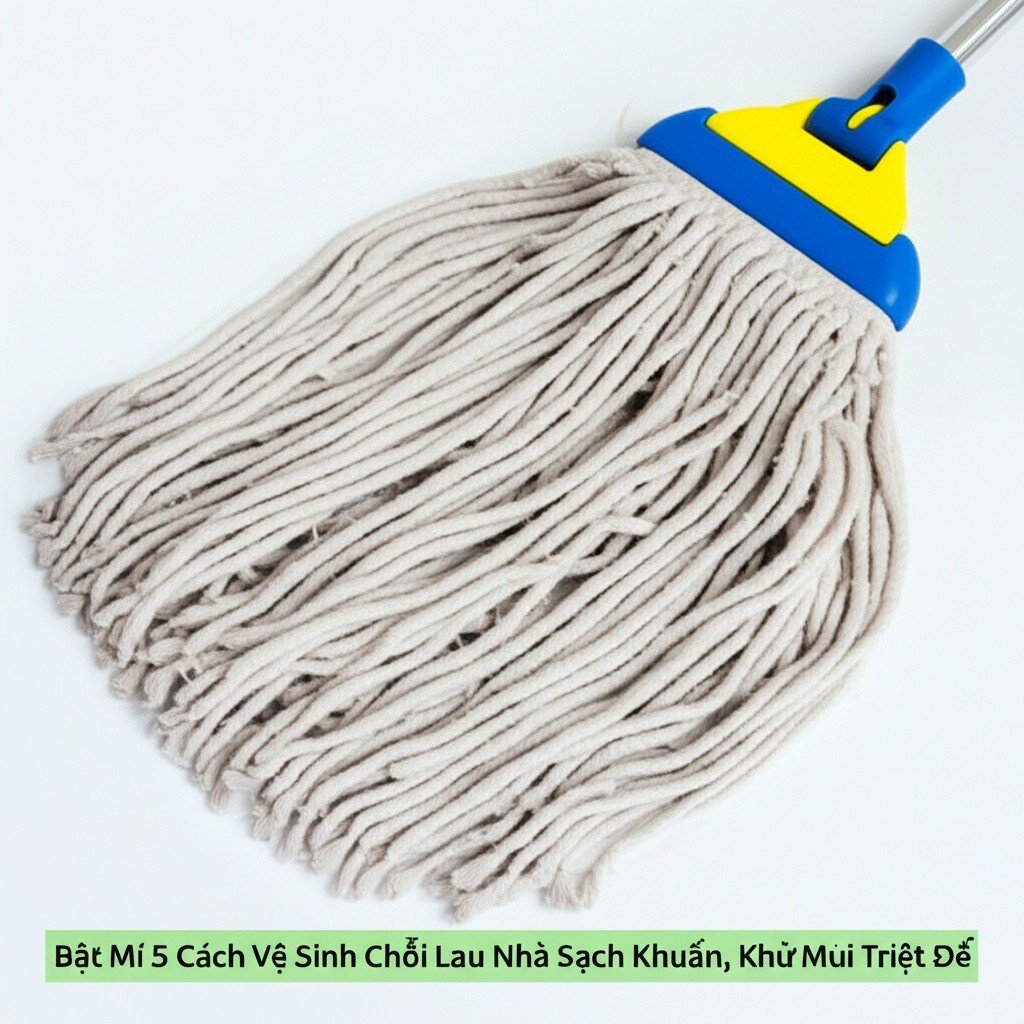 Hình minh họa cho bài viết: Bật Mí 5 Cách Vệ Sinh Chổi Lau Nhà Sạch Khuẩn, Khử Mùi Triệt Để