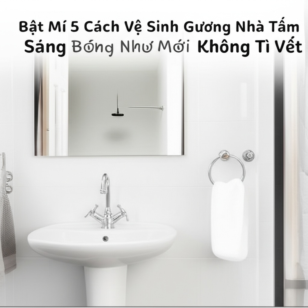 Hình minh họa cho bài viết: Bật Mí 5 Cách Vệ Sinh Gương Nhà Tắm Sáng Bóng Như Mới, Không Tì Vết