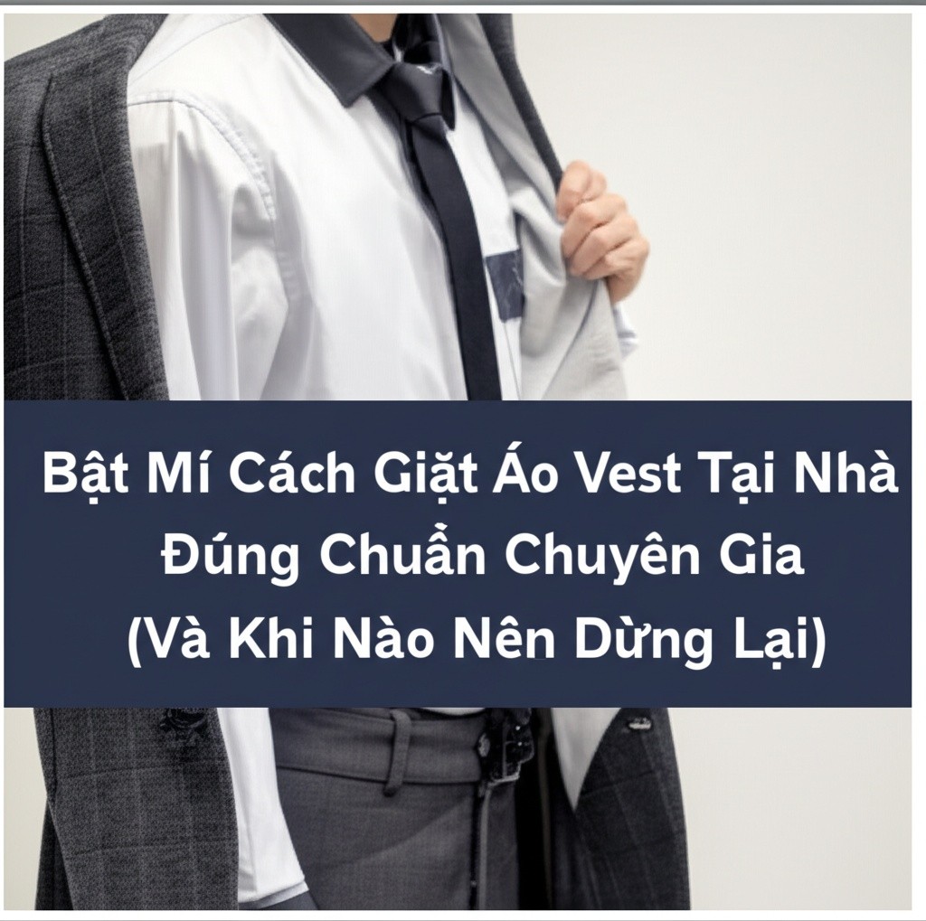 Hình minh họa cho bài viết: Bật Mí Cách Giặt Áo Vest Tại Nhà Đúng Chuẩn Chuyên Gia (Và Khi Nào Nên Dừng Lại)