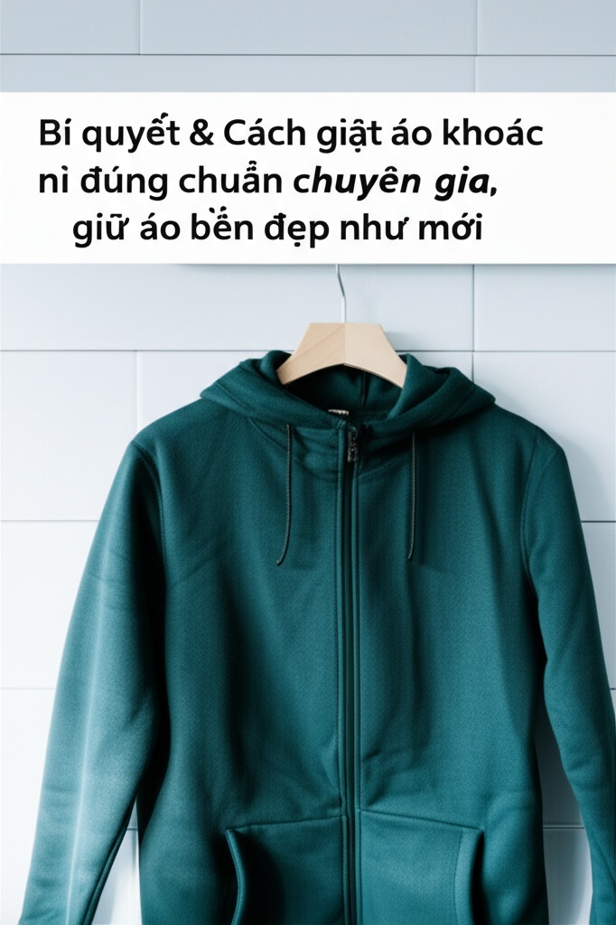 Hình minh họa cho bài viết: Bí quyết & Cách giặt áo khoác nỉ đúng chuẩn chuyên gia, giữ áo bền đẹp như mới
