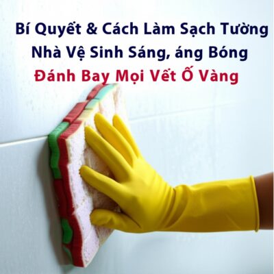 Bí Quyết & Cách Làm Sạch Tường Nhà Vệ Sinh Sáng Bóng, Đánh Bay Mọi Vết Ố Vàng