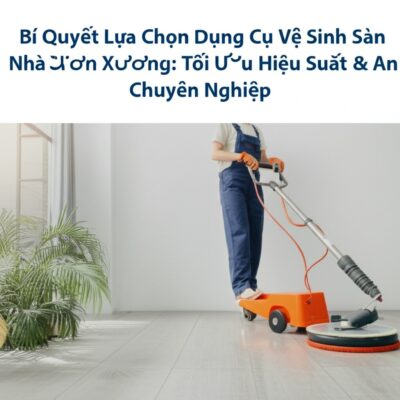 Bí Quyết Lựa Chọn Dụng Cụ Vệ Sinh Sàn Nhà Xưởng Chuyên Nghiệp: Tối Ưu Hiệu Suất & An Toàn