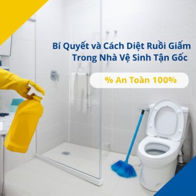 Bí Quyết và Cách Diệt Ruồi Giấm Trong Nhà Vệ Sinh Tận Gốc, An Toàn 100%