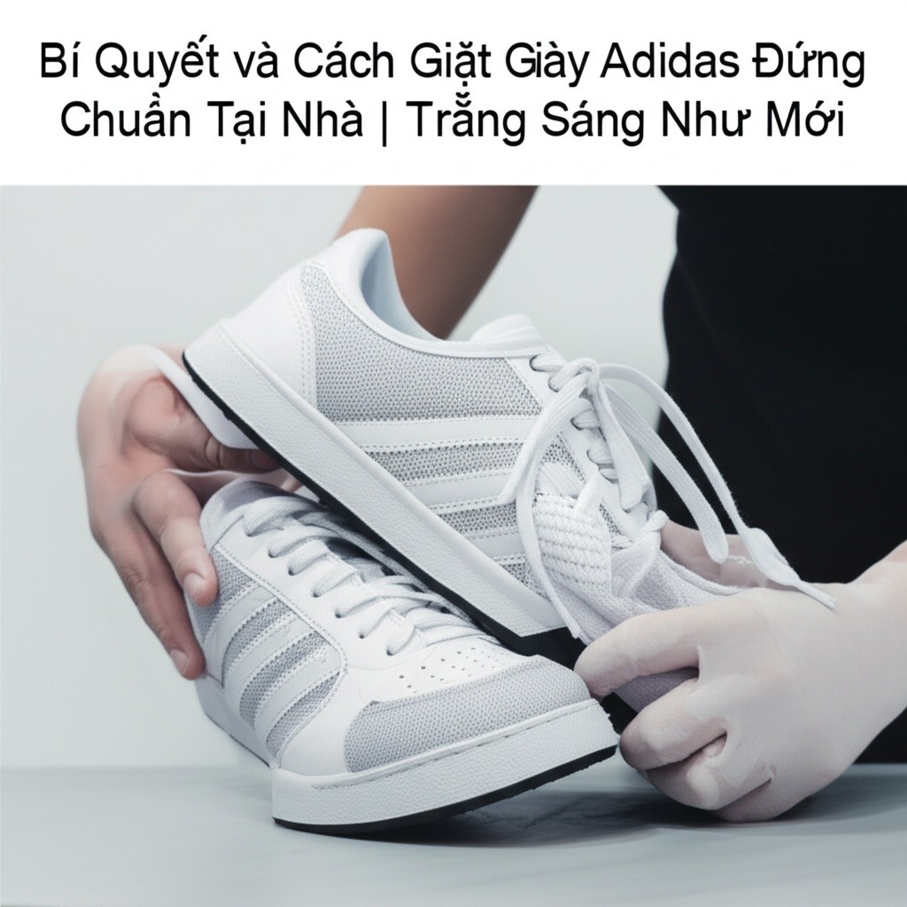 Hình minh họa cho bài viết: Bí Quyết và Cách Giặt Giày Adidas Đúng Chuẩn Tại Nhà | Trắng Sáng Như Mới