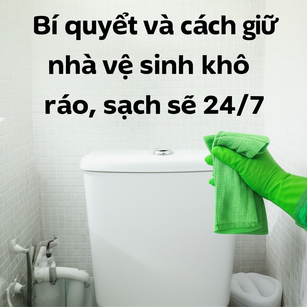 Hình minh họa cho bài viết: Bí quyết và cách giữ nhà vệ sinh khô ráo, sạch sẽ 24/7