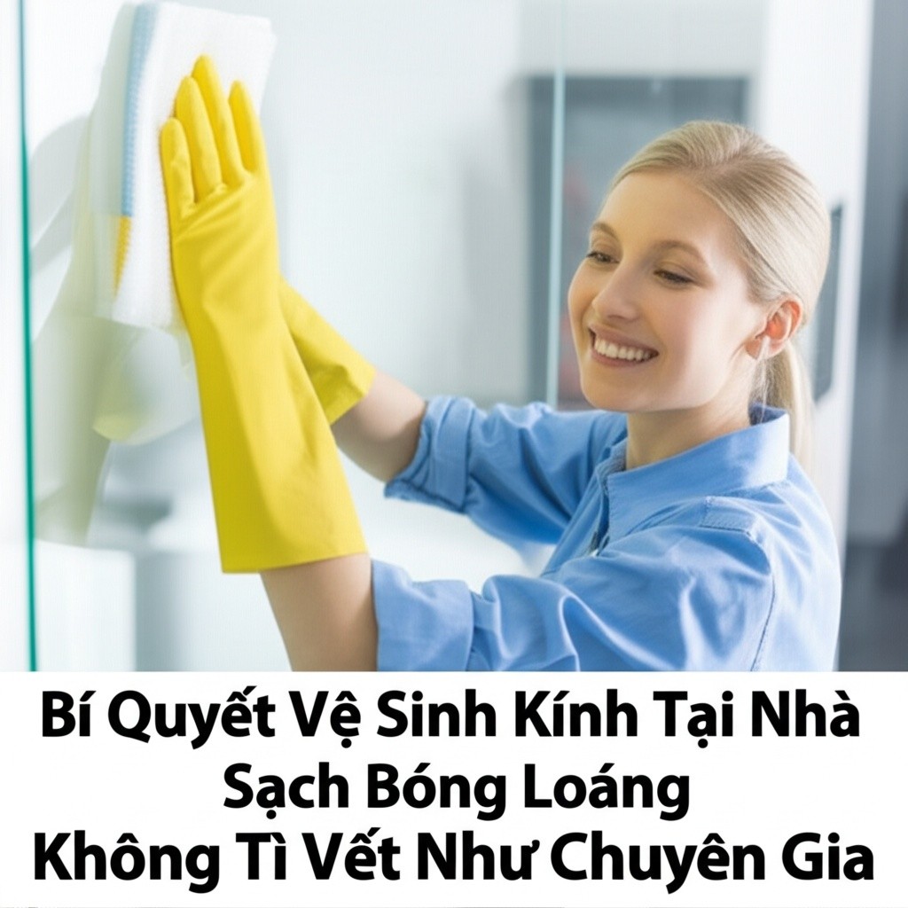 Hình minh họa cho bài viết: Bí Quyết Vệ Sinh Kính Tại Nhà Sạch Bóng Loáng, Không Tì Vết Như Chuyên Gia