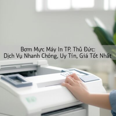 Bơm Mực Máy In TP. Thủ Đức: Dịch Vụ Nhanh Chóng, Uy Tín, Giá Tốt Nhất