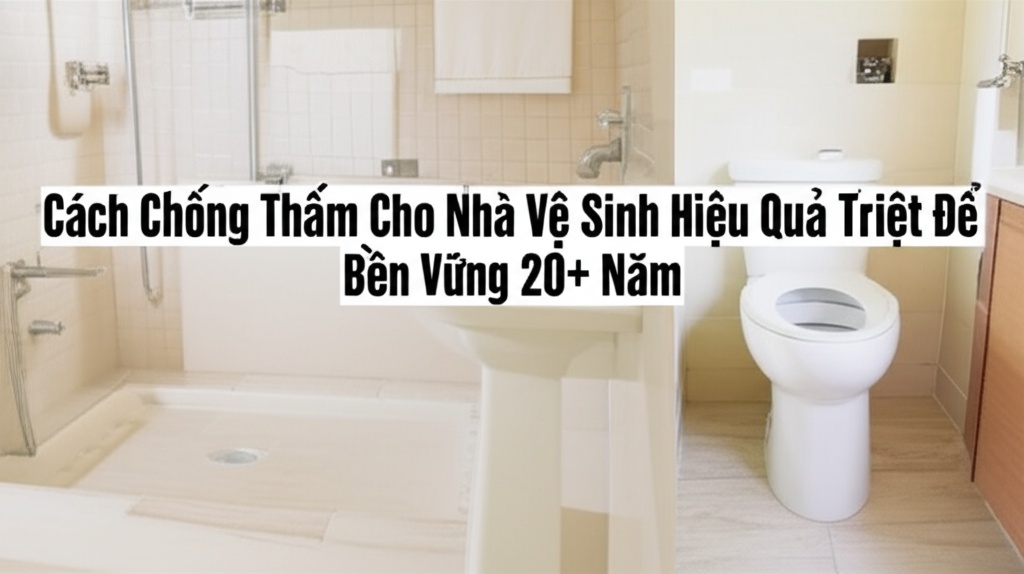 Hình minh họa cho bài viết: Cách Chống Thấm Cho Nhà Vệ Sinh Hiệu Quả Triệt Để, Bền Vững 20+ Năm