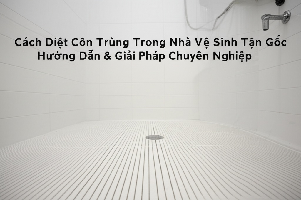 Hình minh họa cho bài viết: Cách Diệt Côn Trùng Trong Nhà Vệ Sinh Tận Gốc: Hướng Dẫn & Giải Pháp Chuyên Nghiệp