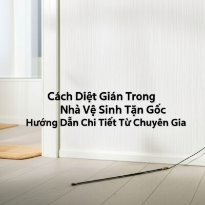 Cách Diệt Gián Trong Nhà Vệ Sinh Tận Gốc: Hướng Dẫn Chi Tiết Từ Chuyên Gia