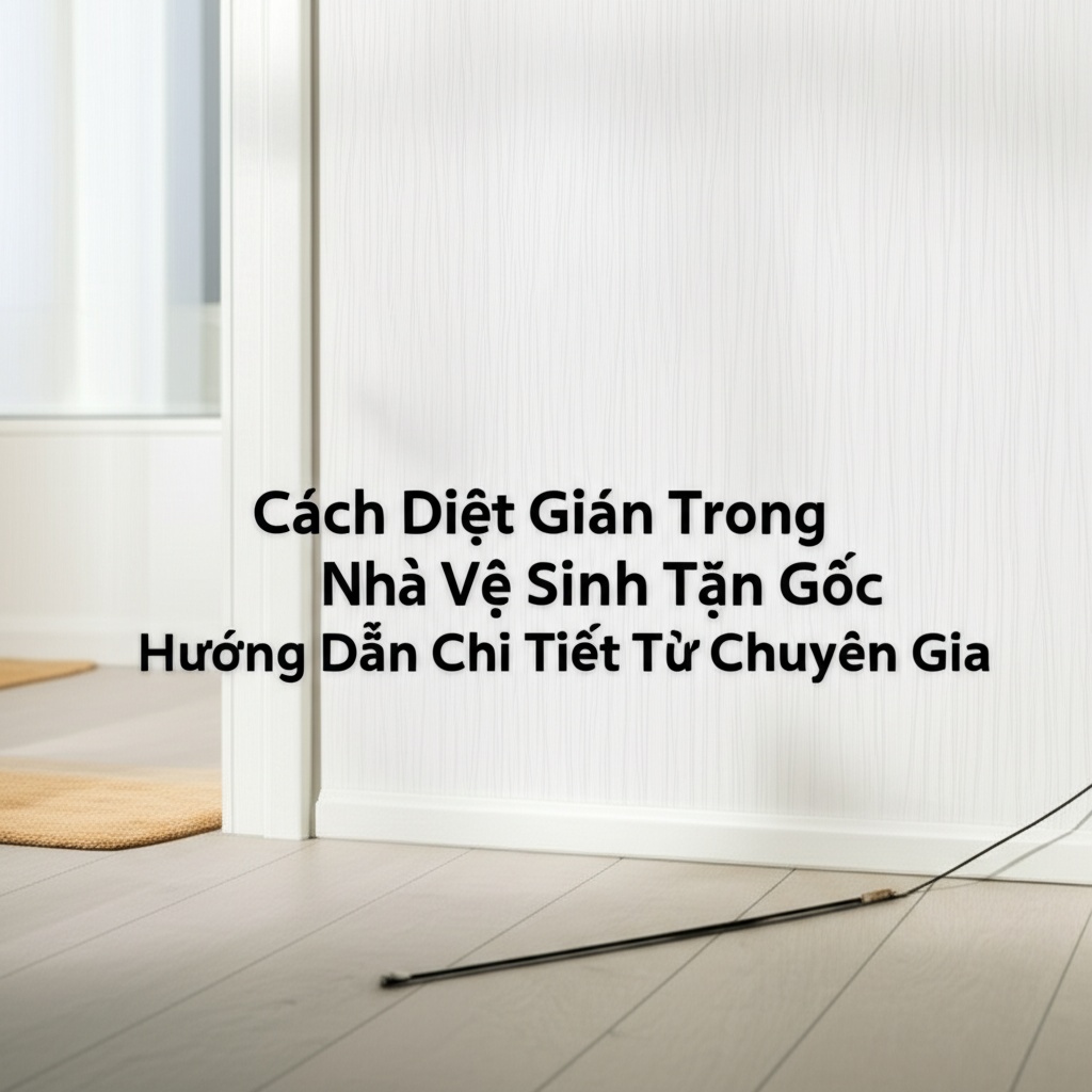 Hình minh họa cho bài viết: Cách Diệt Gián Trong Nhà Vệ Sinh Tận Gốc: Hướng Dẫn Chi Tiết Từ Chuyên Gia