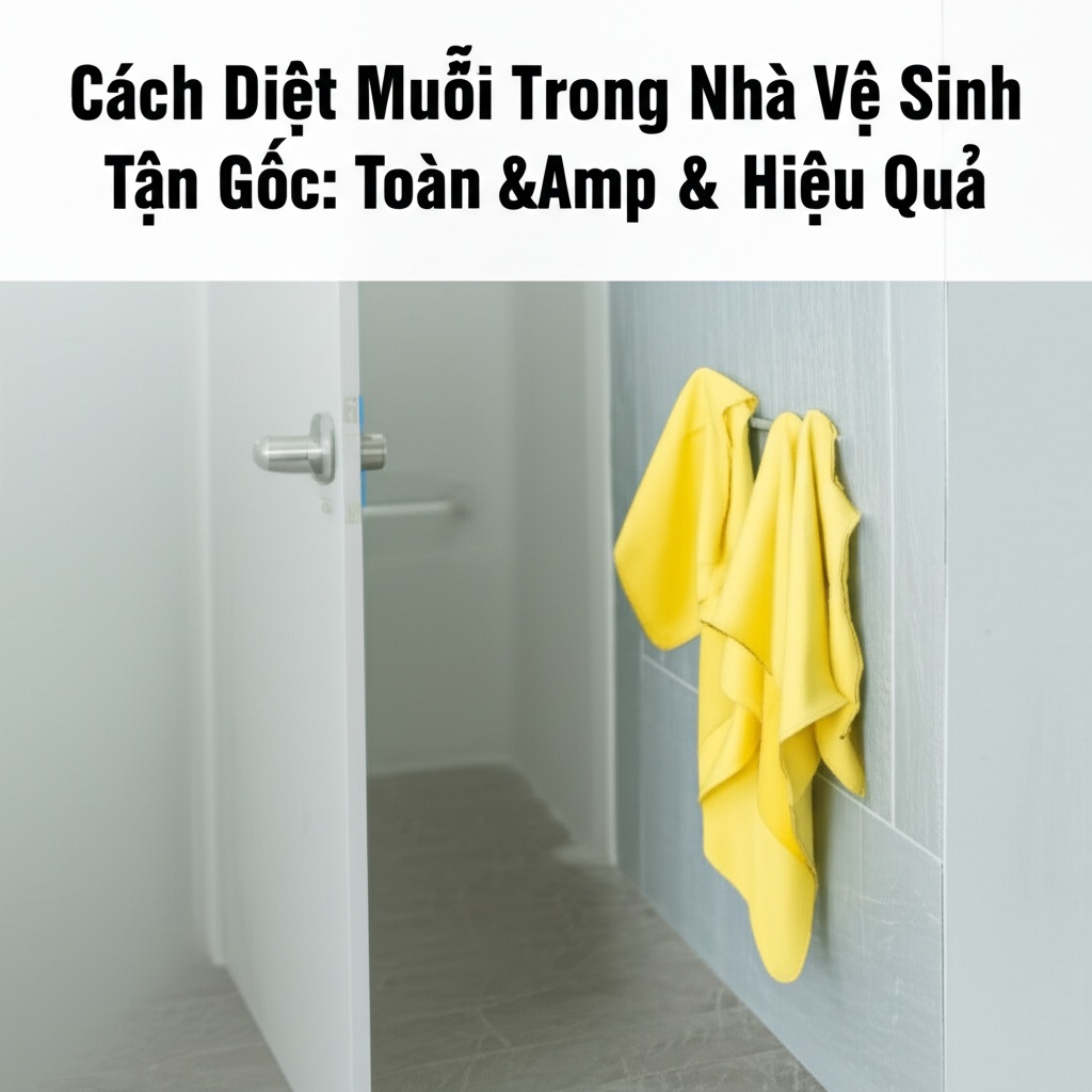 Hình minh họa cho bài viết: Cách Diệt Muỗi Trong Nhà Vệ Sinh Tận Gốc: An Toàn & Hiệu Quả