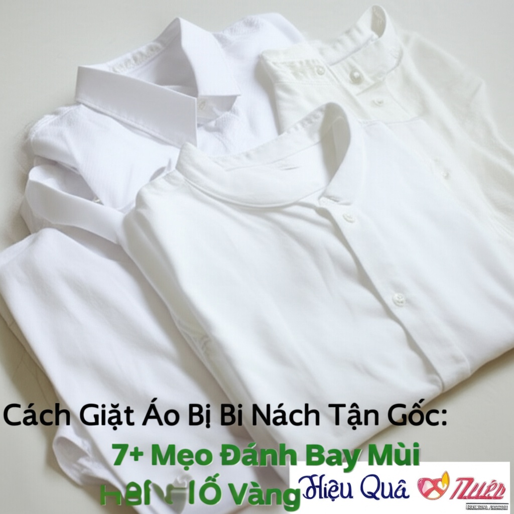 Hình minh họa cho bài viết: Cách Giặt Áo Bị Hôi Nách Tận Gốc: 7+ Mẹo Đánh Bay Mùi Hôi, Vết Ố Vàng Hiệu Quả