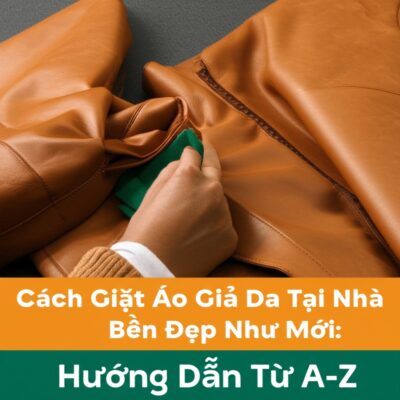 Cách Giặt Áo Giả Da Tại Nhà Bền Đẹp Như Mới: Hướng Dẫn Từ A-Z