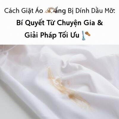 Cách Giặt Áo Trắng Bị Dính Dầu Mỡ: Bí Quyết Từ Chuyên Gia & Giải Pháp Tối Ưu