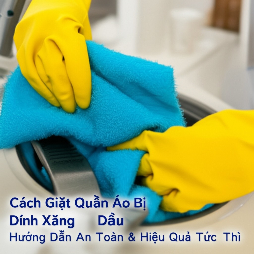 Hình minh họa cho bài viết: Cách Giặt Quần Áo Bị Dính Xăng Dầu: Hướng Dẫn An Toàn & Hiệu Quả Tức Thì