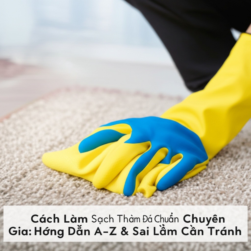 Hình minh họa cho bài viết: Cách Làm Sạch Thảm Đá Chuẩn Chuyên Gia: Hướng Dẫn A-Z & Sai Lầm Cần Tránh