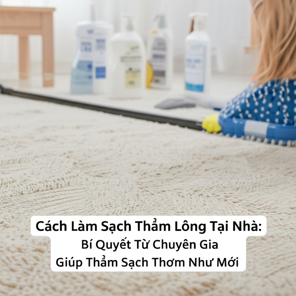Hình minh họa cho bài viết: Cách Làm Sạch Thảm Lông Tại Nhà: Bí Quyết Từ Chuyên Gia Giúp Thảm Sạch Thơm Như Mới