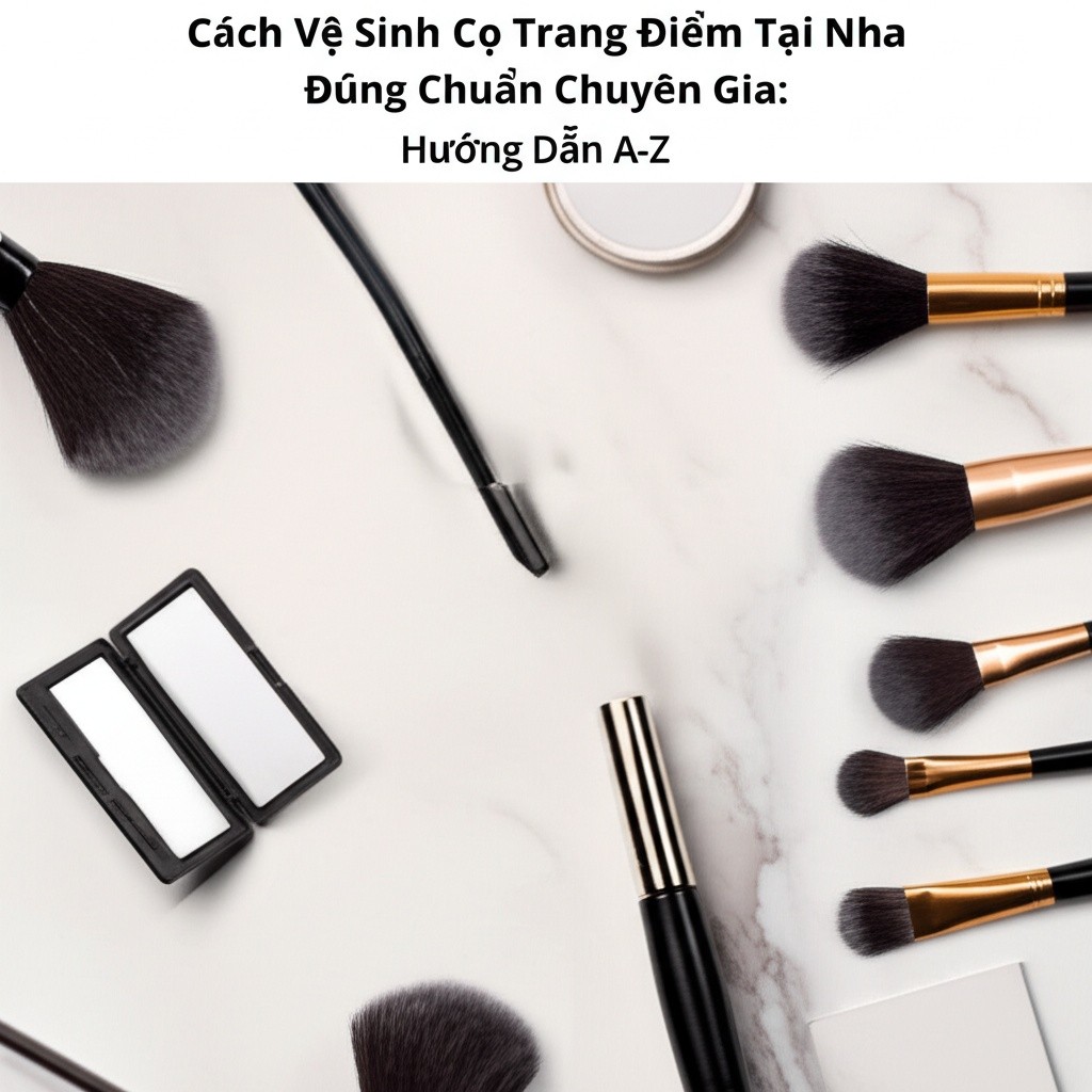Hình minh họa cho bài viết: Cách Vệ Sinh Cọ Trang Điểm Tại Nhà Đúng Chuẩn Chuyên Gia: Hướng Dẫn A-Z