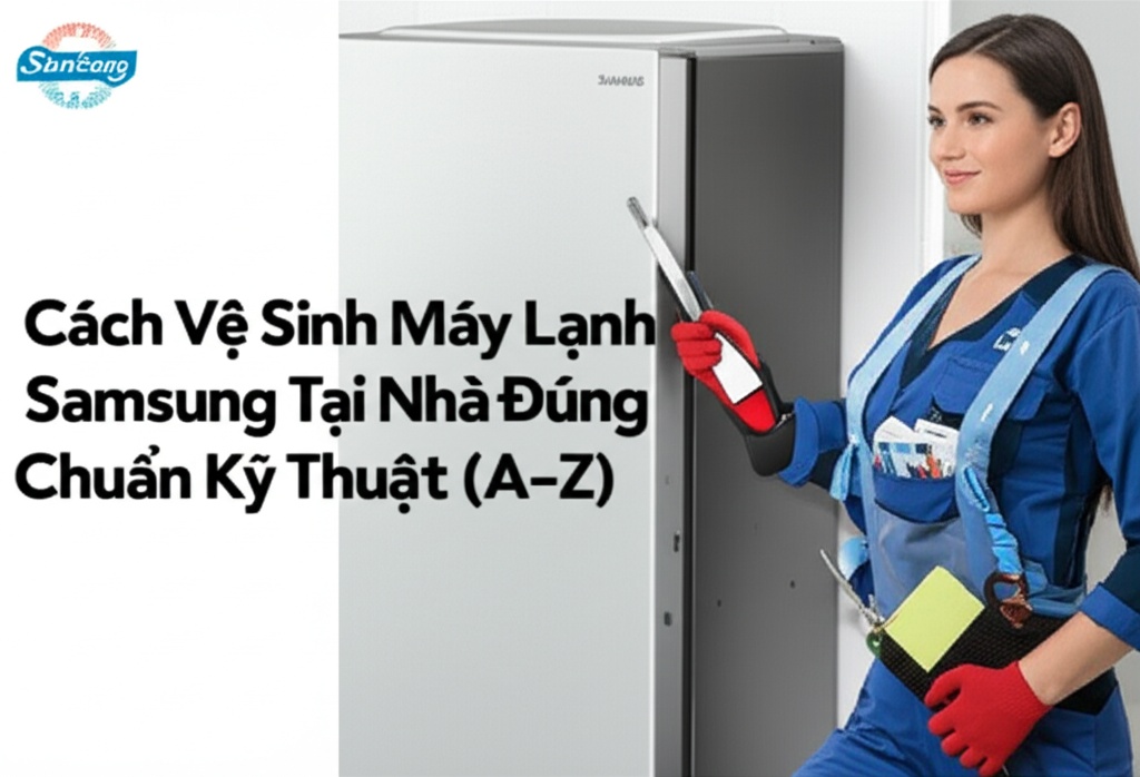 Hình minh họa cho bài viết: Cách Vệ Sinh Máy Lạnh Samsung Tại Nhà Đúng Chuẩn Kỹ Thuật (A-Z)
