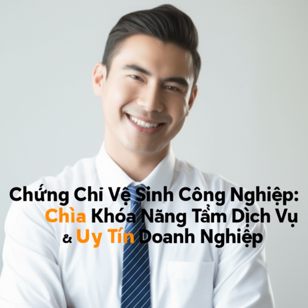 Hình minh họa cho bài viết: Chứng Chỉ Vệ Sinh Công Nghiệp: Chìa Khóa Nâng Tầm Dịch Vụ & Uy Tín Doanh Nghiệp