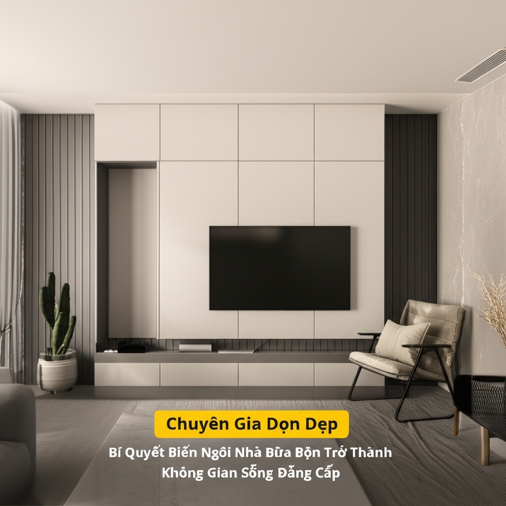 Hình minh họa cho bài viết: Chuyên Gia Dọn Dẹp: Bí Quyết Biến Ngôi Nhà Bừa Bộn Trở Thành Không Gian Sống Đẳng Cấp