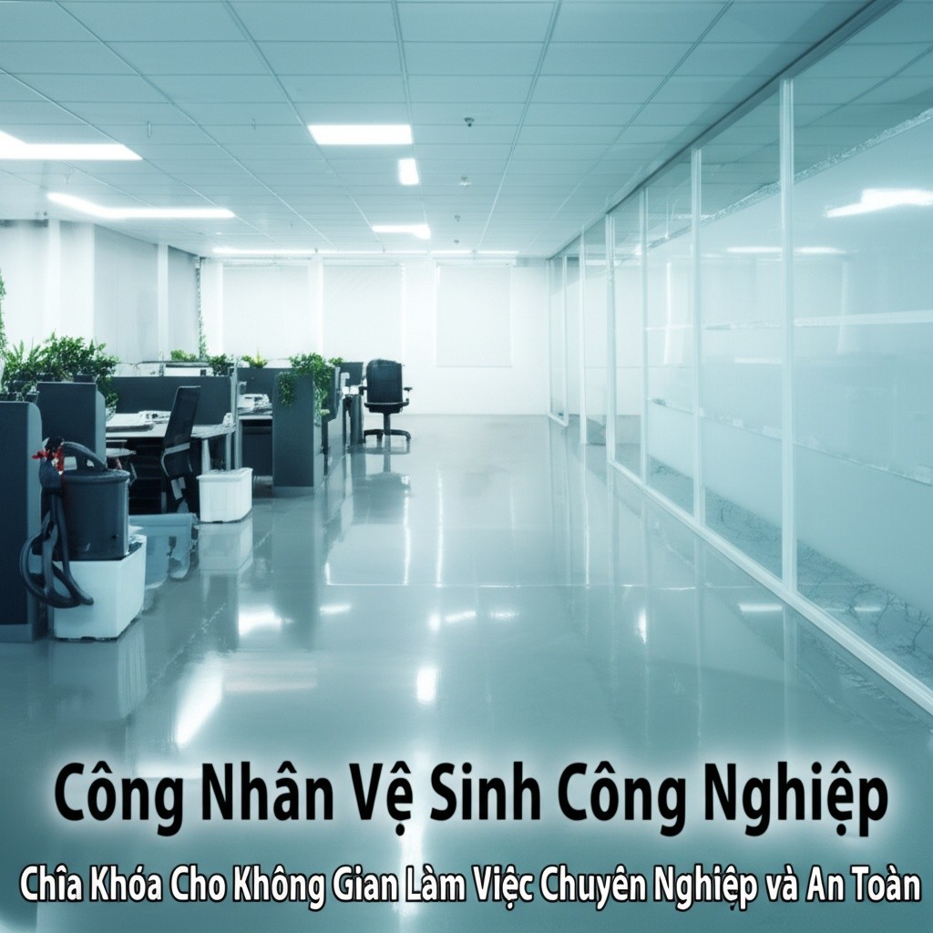Hình minh họa cho bài viết: Công Nhân Vệ Sinh Công Nghiệp: Chìa Khóa Cho Không Gian Làm Việc Chuyên Nghiệp và An Toàn