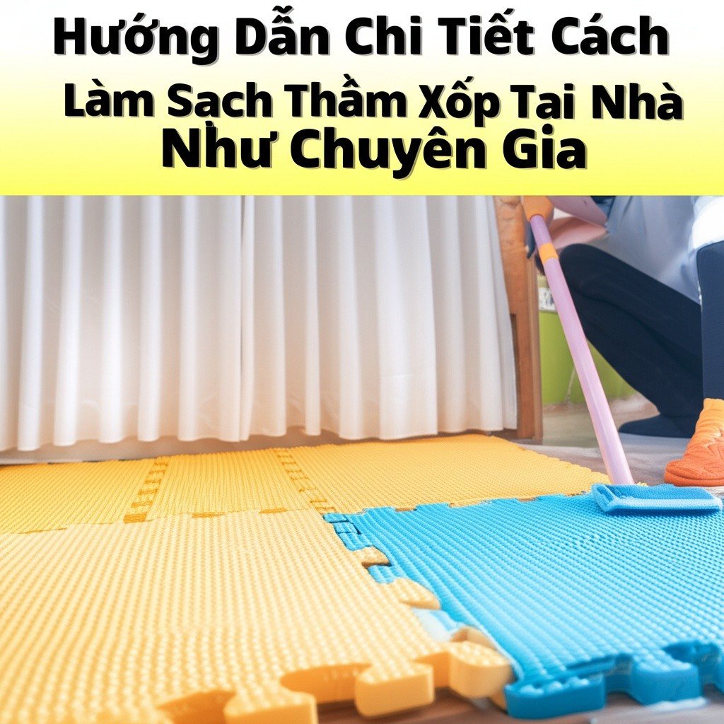 Hình minh họa cho bài viết: Hướng Dẫn Chi Tiết Cách Làm Sạch Thảm Xốp Tại Nhà Như Chuyên Gia