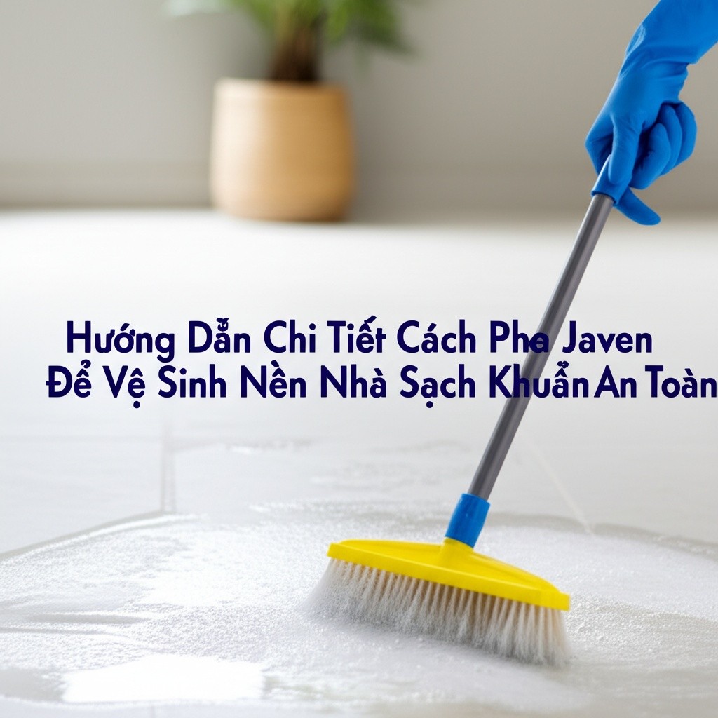 Hình minh họa cho bài viết: Hướng Dẫn Chi Tiết Cách Pha Javen Để Vệ Sinh Nền Nhà Sạch Khuẩn, An Toàn