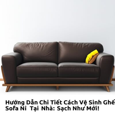 Hướng Dẫn Chi Tiết Cách Vệ Sinh Ghế Sofa Nỉ Tại Nhà: Sạch Như Mới!