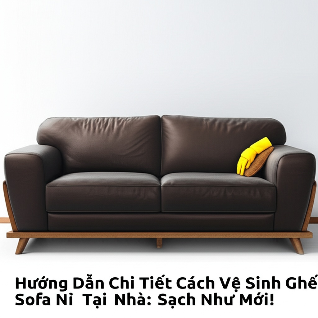 Hình minh họa cho bài viết: Hướng Dẫn Chi Tiết Cách Vệ Sinh Ghế Sofa Nỉ Tại Nhà: Sạch Như Mới!