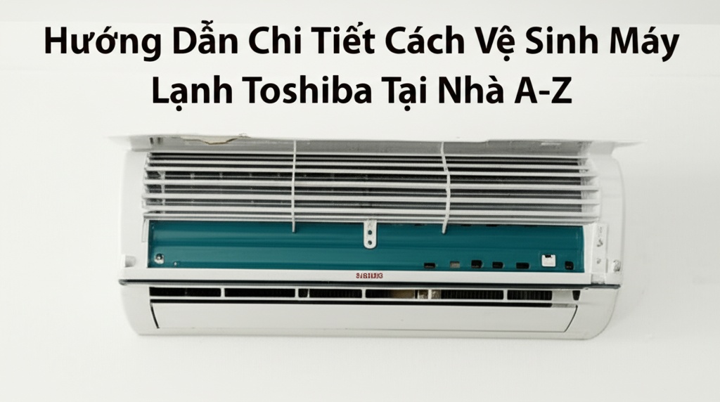 Hình minh họa cho bài viết: Hướng Dẫn Chi Tiết Cách Vệ Sinh Máy Lạnh Toshiba Tại Nhà A-Z
