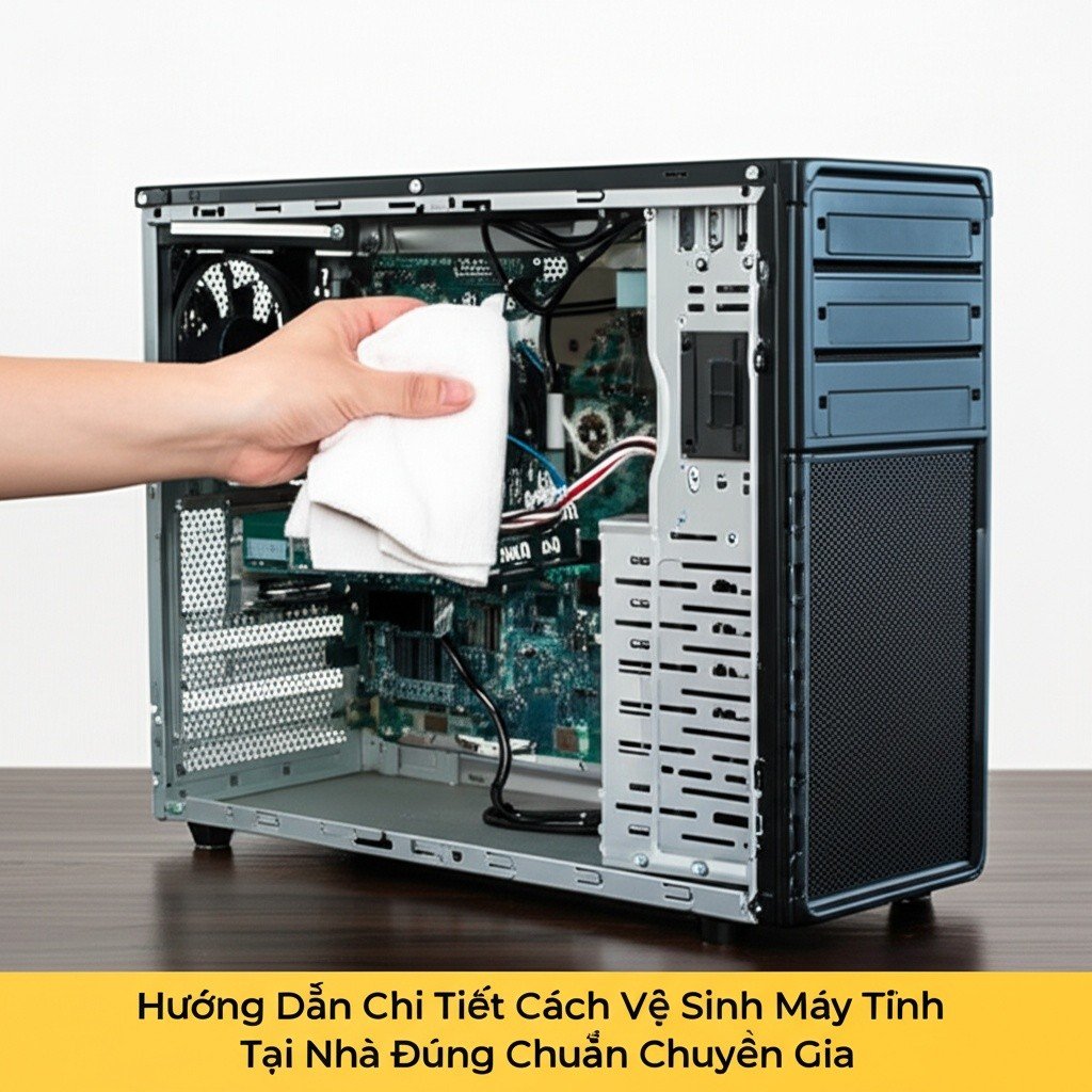 Hình minh họa cho bài viết: Hướng Dẫn Chi Tiết Cách Vệ Sinh Máy Tính Tại Nhà Đúng Chuẩn Chuyên Gia