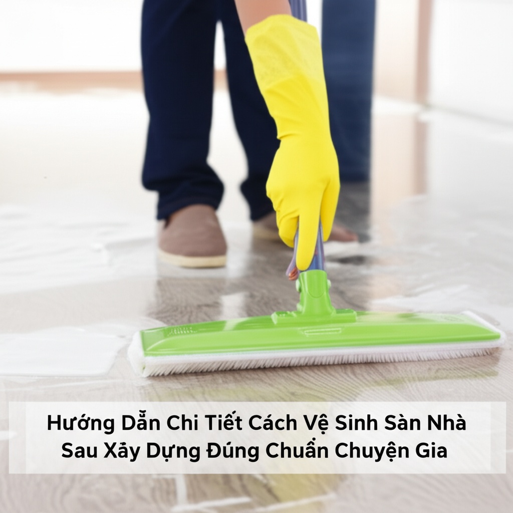Hình minh họa cho bài viết: Hướng Dẫn Chi Tiết Cách Vệ Sinh Sàn Nhà Sau Xây Dựng Đúng Chuẩn Chuyên Gia