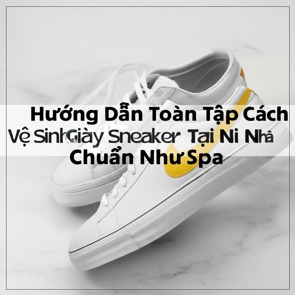 Hình minh họa cho bài viết: Hướng Dẫn Toàn Tập Cách Vệ Sinh Giày Sneaker Tại Nhà Chuẩn Như Spa