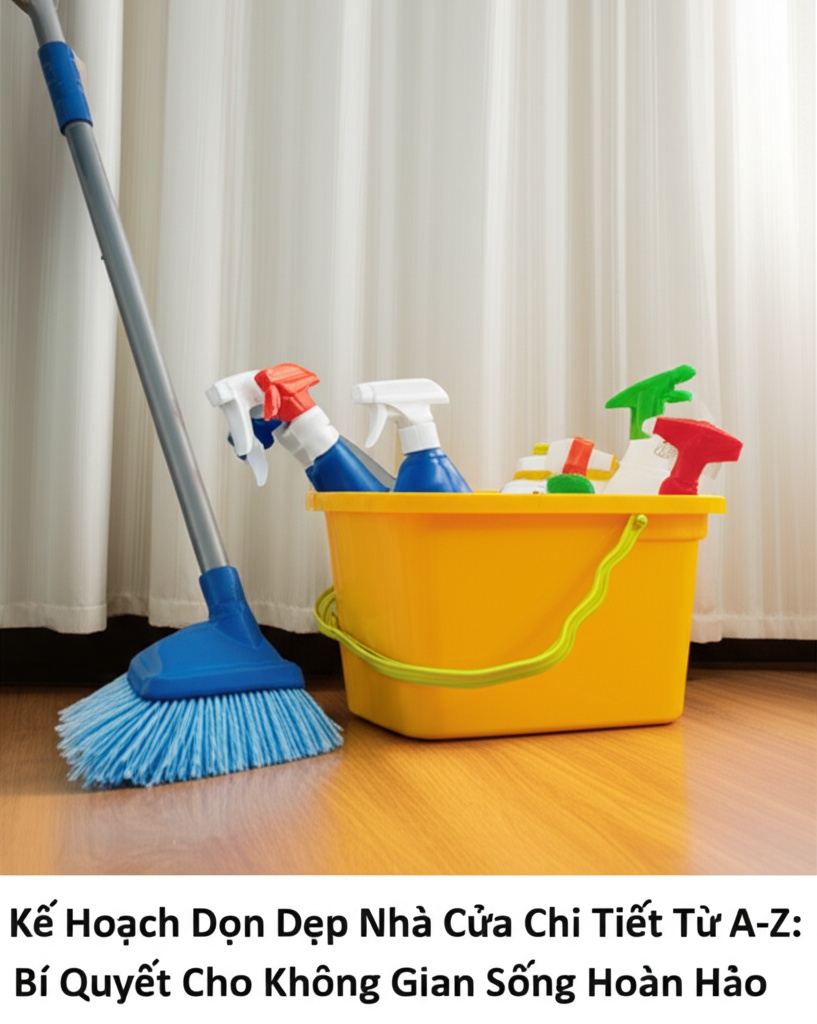 Hình minh họa cho bài viết: Kế Hoạch Dọn Dẹp Nhà Cửa Chi Tiết Từ A-Z: Bí Quyết Cho Không Gian Sống Hoàn Hảo