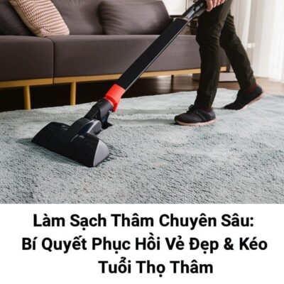 Làm Sạch Thảm Chuyên Sâu: Bí Quyết Phục Hồi Vẻ Đẹp & Kéo Dài Tuổi Thọ Thảm